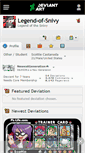 Mobile Screenshot of legend-of-snivy.deviantart.com