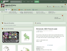 Tablet Screenshot of legend-of-snivy.deviantart.com