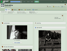 Tablet Screenshot of destruktive.deviantart.com