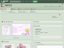 Tablet Screenshot of mugilicious.deviantart.com