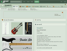 Tablet Screenshot of hvrock13.deviantart.com