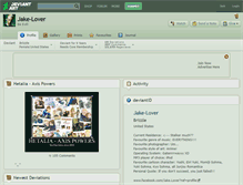 Tablet Screenshot of jake-lover.deviantart.com