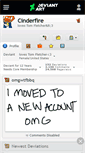 Mobile Screenshot of cinderfire.deviantart.com