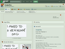 Tablet Screenshot of cinderfire.deviantart.com