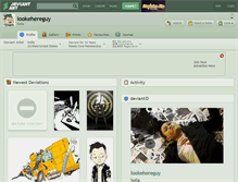 Tablet Screenshot of lookehereguy.deviantart.com