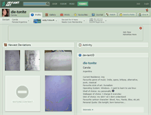 Tablet Screenshot of die-tonite.deviantart.com