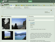 Tablet Screenshot of anyapipi.deviantart.com