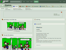 Tablet Screenshot of ilikepizza.deviantart.com