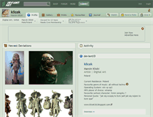 Tablet Screenshot of klicek.deviantart.com