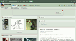 Desktop Screenshot of deathxdoor.deviantart.com
