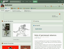 Tablet Screenshot of deathxdoor.deviantart.com