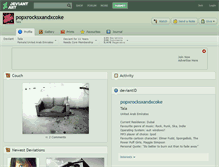Tablet Screenshot of popxrocksxandxcoke.deviantart.com