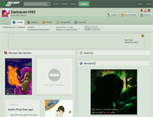 Tablet Screenshot of darkraven1995.deviantart.com