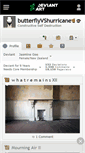 Mobile Screenshot of butterflyvshurricane.deviantart.com
