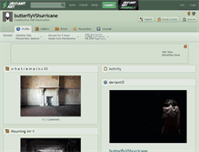 Tablet Screenshot of butterflyvshurricane.deviantart.com