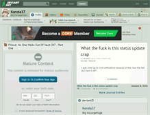 Tablet Screenshot of korota37.deviantart.com