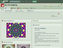 Tablet Screenshot of neo-the-hedgehog.deviantart.com