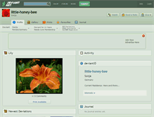 Tablet Screenshot of little-honey-bee.deviantart.com