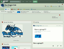 Tablet Screenshot of blue-dragon-club.deviantart.com
