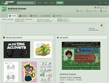 Tablet Screenshot of mythical-human.deviantart.com