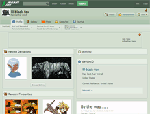 Tablet Screenshot of lil-black-fox.deviantart.com