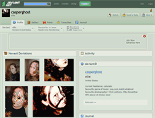 Tablet Screenshot of casperghost.deviantart.com