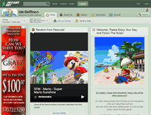 Tablet Screenshot of isle-delfino.deviantart.com