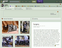 Tablet Screenshot of lynx-.deviantart.com