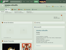 Tablet Screenshot of lolcakes-roflmuffin.deviantart.com