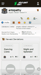 Mobile Screenshot of antepathy.deviantart.com