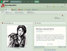 Tablet Screenshot of pink-maskeddka.deviantart.com