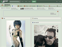 Tablet Screenshot of darkhalo.deviantart.com