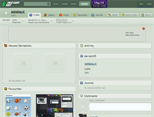 Tablet Screenshot of minimox.deviantart.com