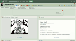 Desktop Screenshot of dark-ink-factory.deviantart.com