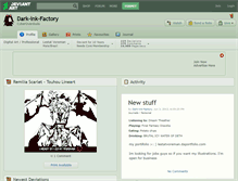 Tablet Screenshot of dark-ink-factory.deviantart.com