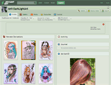 Tablet Screenshot of idril-darklightart.deviantart.com