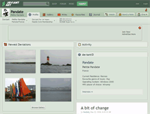 Tablet Screenshot of pandate.deviantart.com