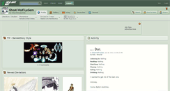 Desktop Screenshot of ghost-wolf-legem.deviantart.com