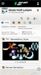 Mobile Screenshot of ghost-wolf-legem.deviantart.com