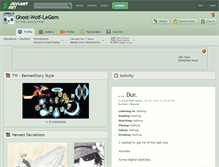 Tablet Screenshot of ghost-wolf-legem.deviantart.com