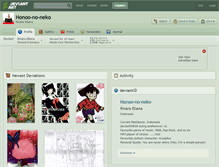 Tablet Screenshot of honoo-no-neko.deviantart.com