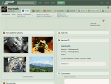 Tablet Screenshot of marioosh.deviantart.com