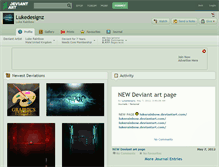 Tablet Screenshot of lukedesignz.deviantart.com