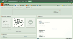 Desktop Screenshot of falsefire.deviantart.com