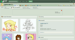 Desktop Screenshot of cosmic-star111.deviantart.com