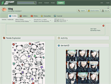 Tablet Screenshot of idog.deviantart.com