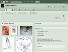 Tablet Screenshot of deadwithoutmcr.deviantart.com