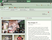 Tablet Screenshot of damocles-shop.deviantart.com