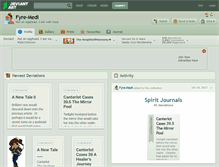 Tablet Screenshot of fyre-medi.deviantart.com