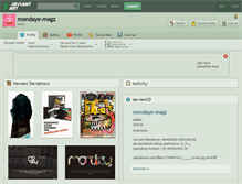 Tablet Screenshot of mondaye-magz.deviantart.com